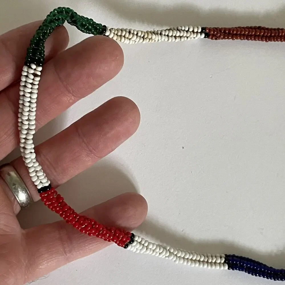 Mirror Vintage Handmade Beaded South Africa Or South America - 301
